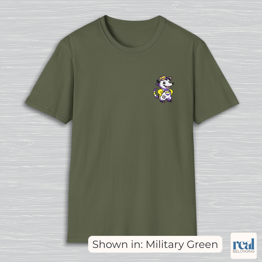 Non-Binary Possum Pride T-Shirt | Adorable AF