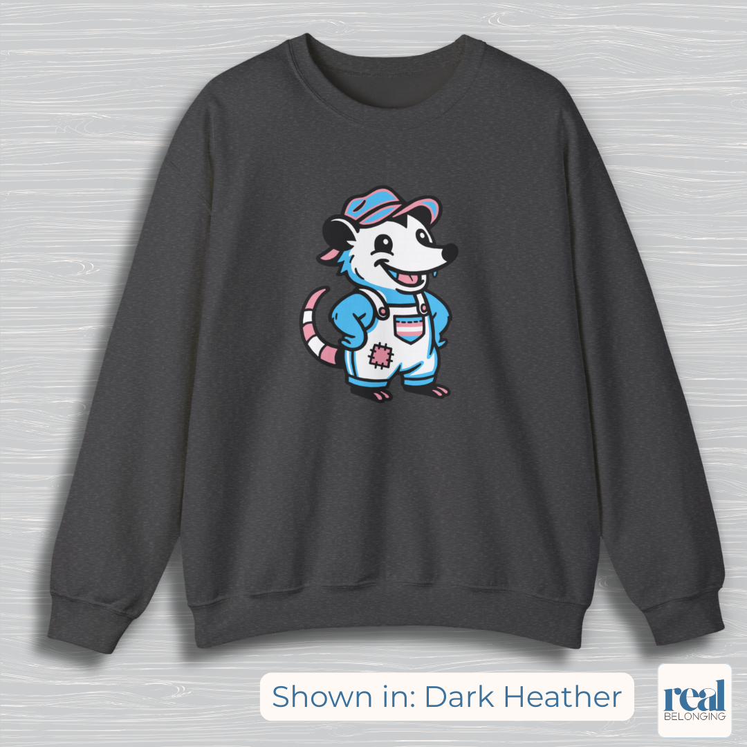Transgender Possum Pride Sweatshirt | Adorable AF