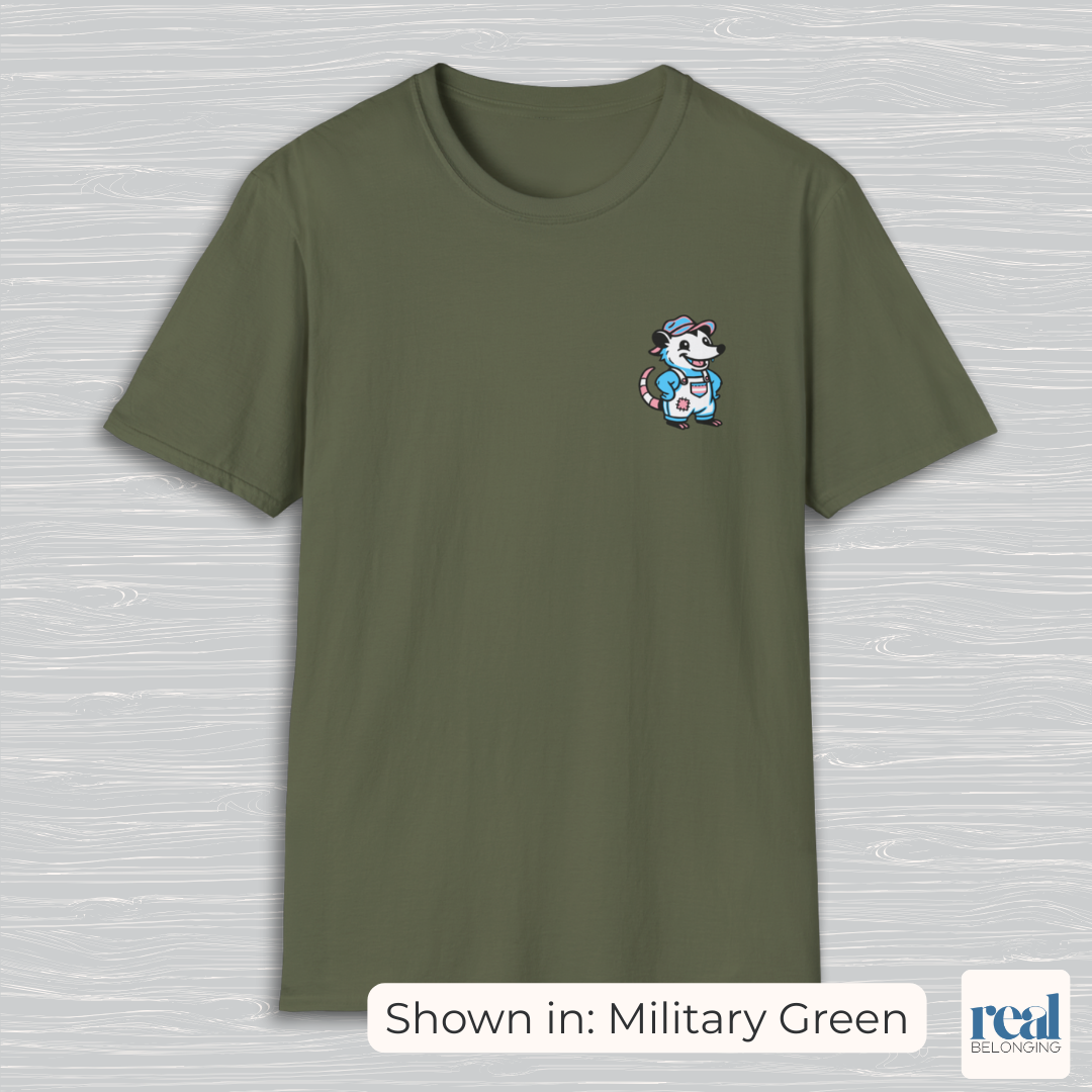 Transgender Possum Pride T-Shirt | Adorable AF