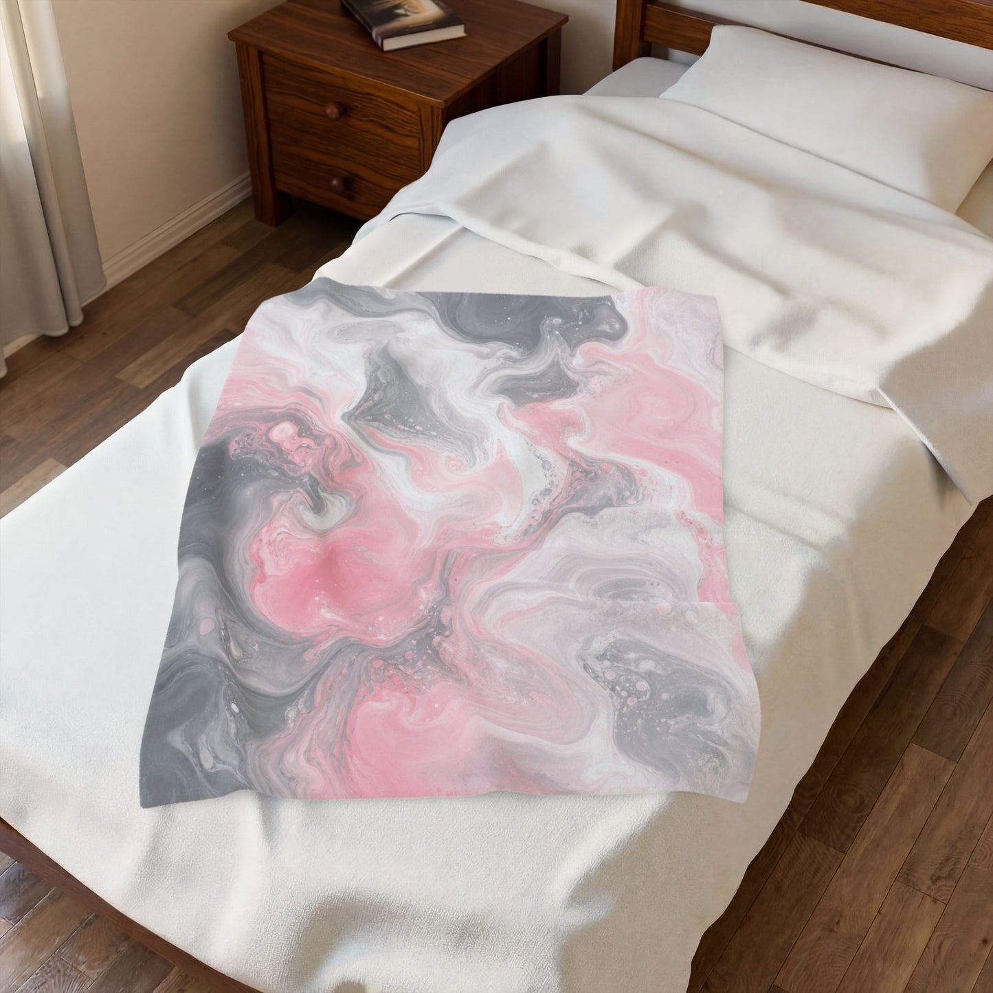Demigirl Watercolor Marble Swirl Blanket