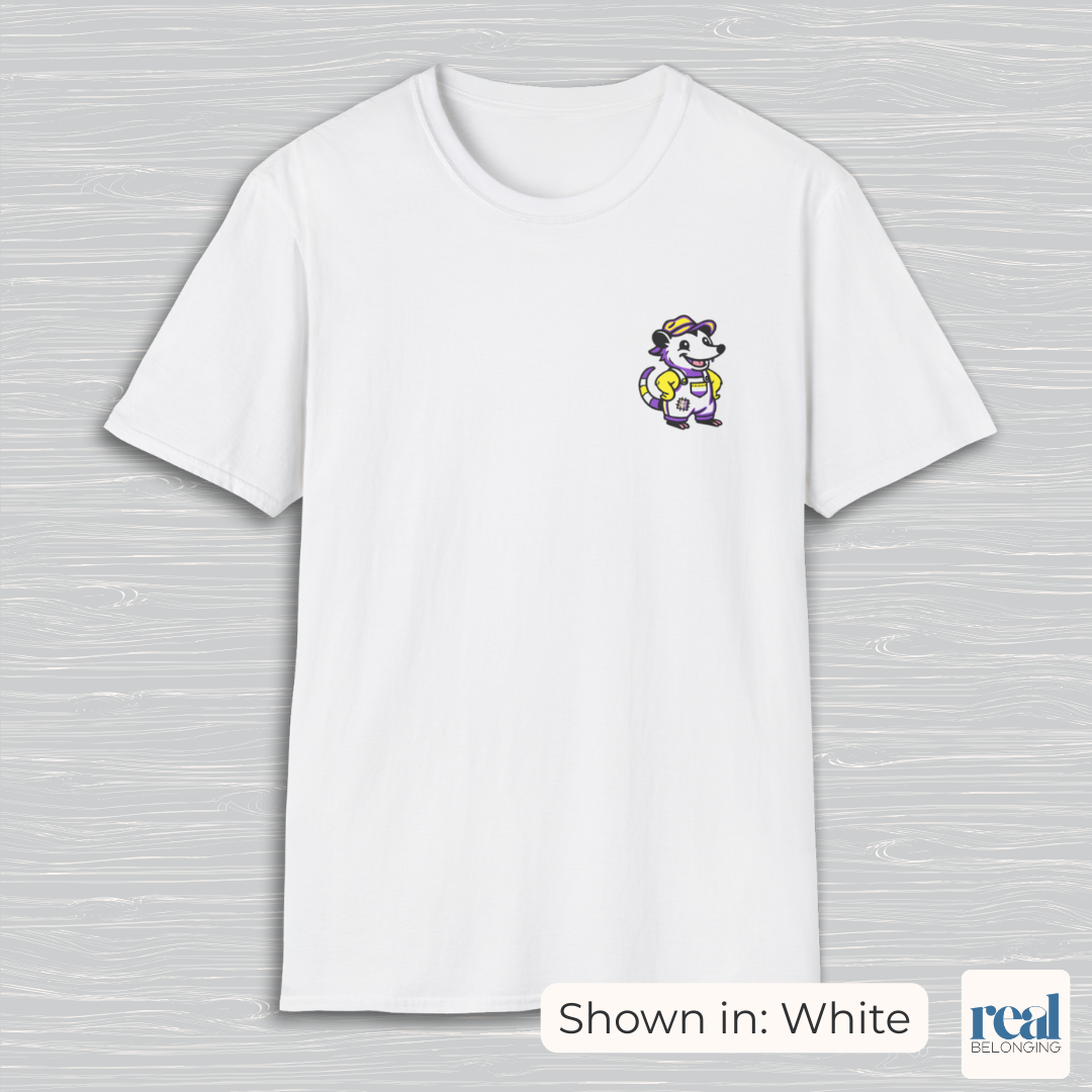Non-Binary Possum Pride T-Shirt | Adorable AF