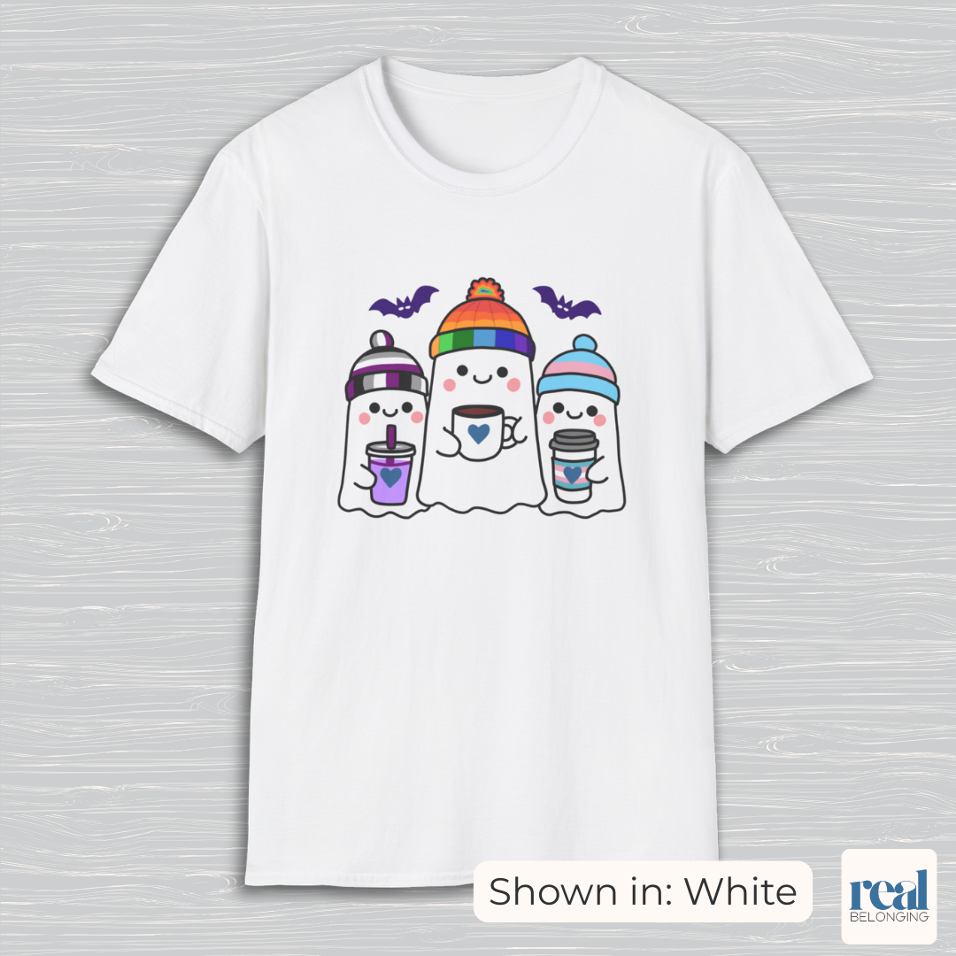 Adorable AF Ghosts - Choose: Rainbow, Trans, and either Non-binary or Asexual