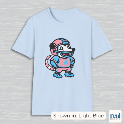 Football Possum T-Shirt | 4 Fur Color Choices | Adorable AF