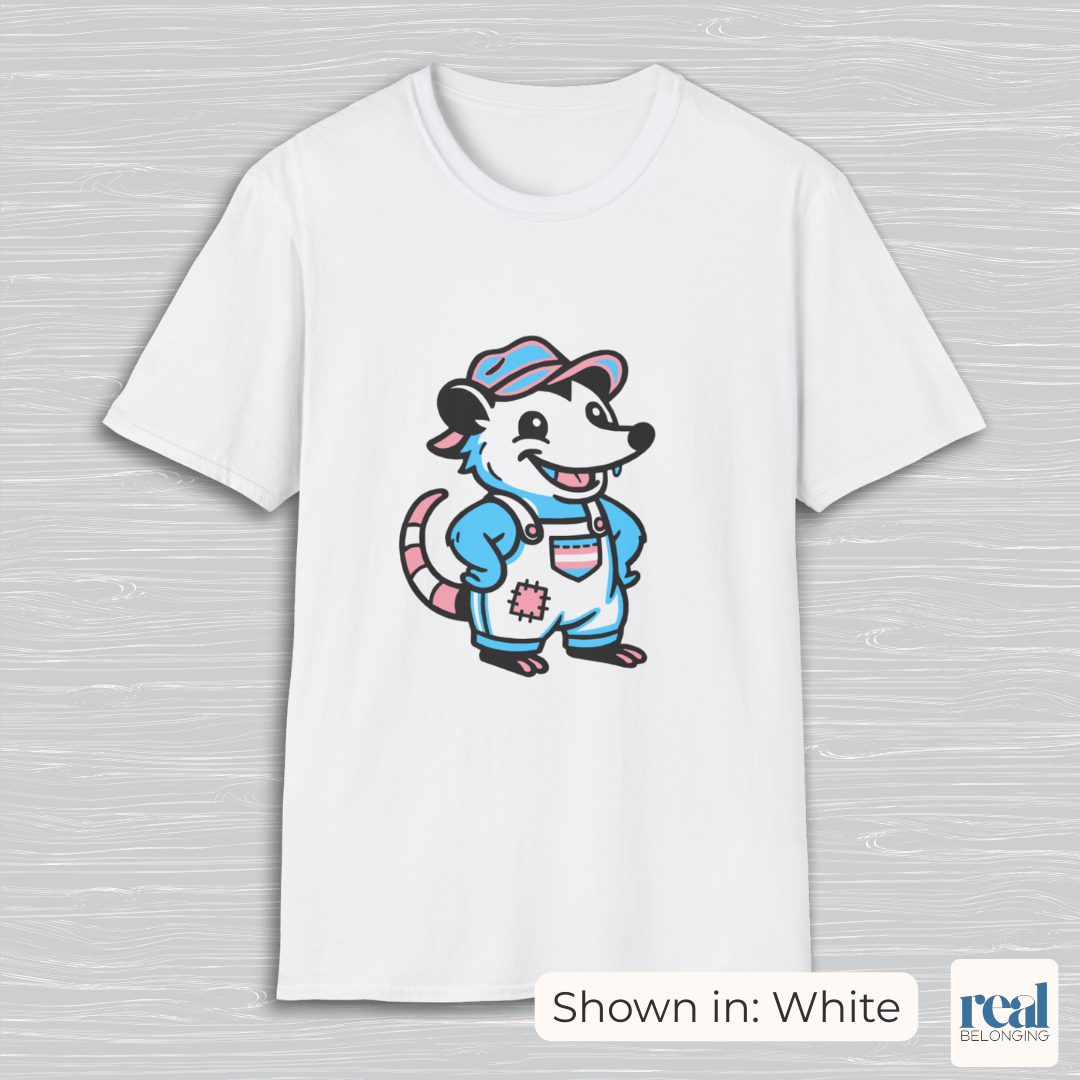 Transgender Possum Pride T-Shirt | Adorable AF