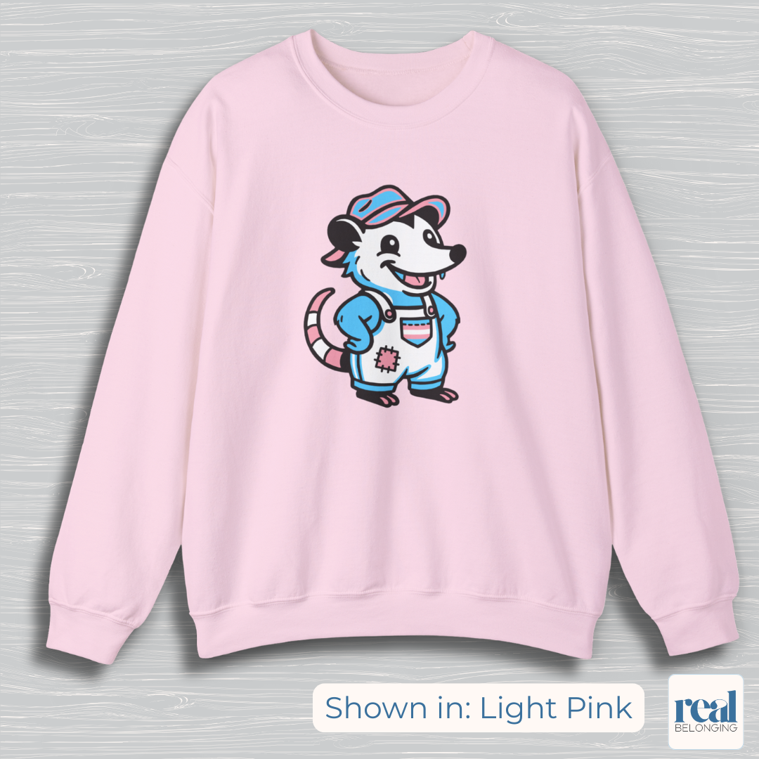 Transgender Possum Pride Sweatshirt | Adorable AF