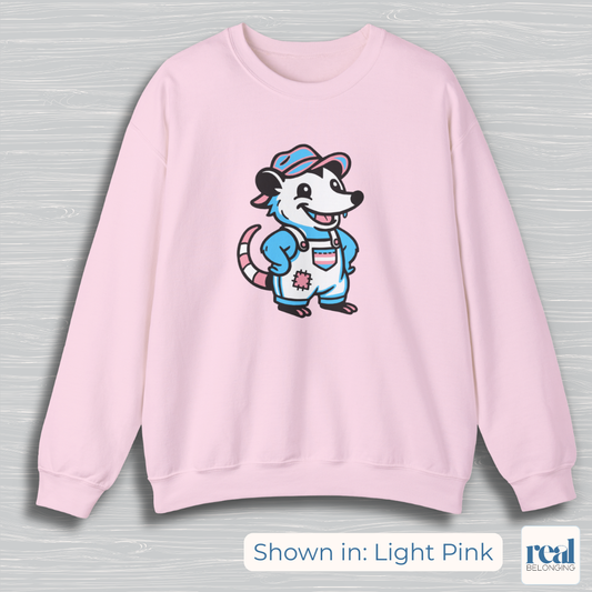 Transgender Possum Pride Sweatshirt | Adorable AF