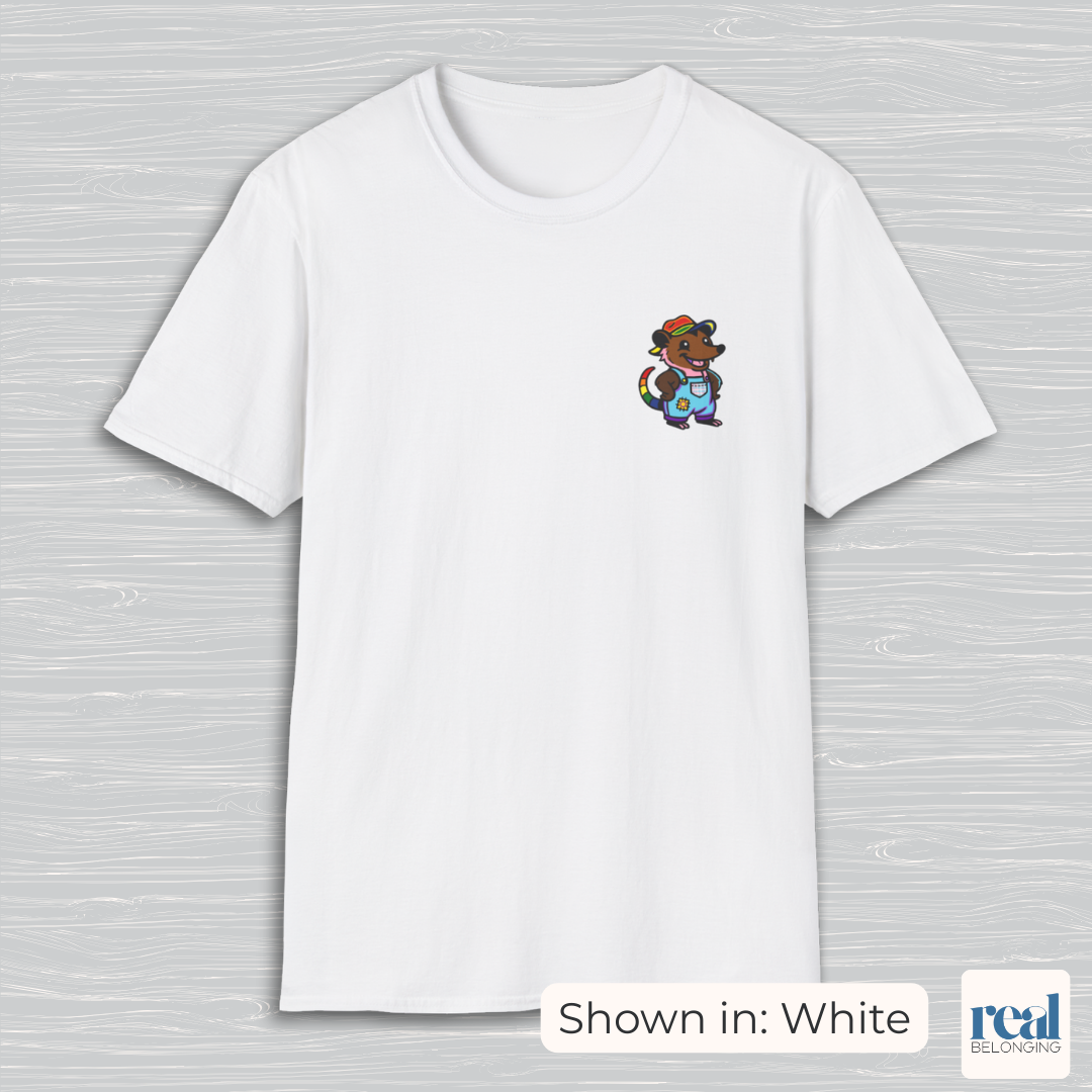 Rainbow Progress Pride Possum T-Shirt | Adorable AF