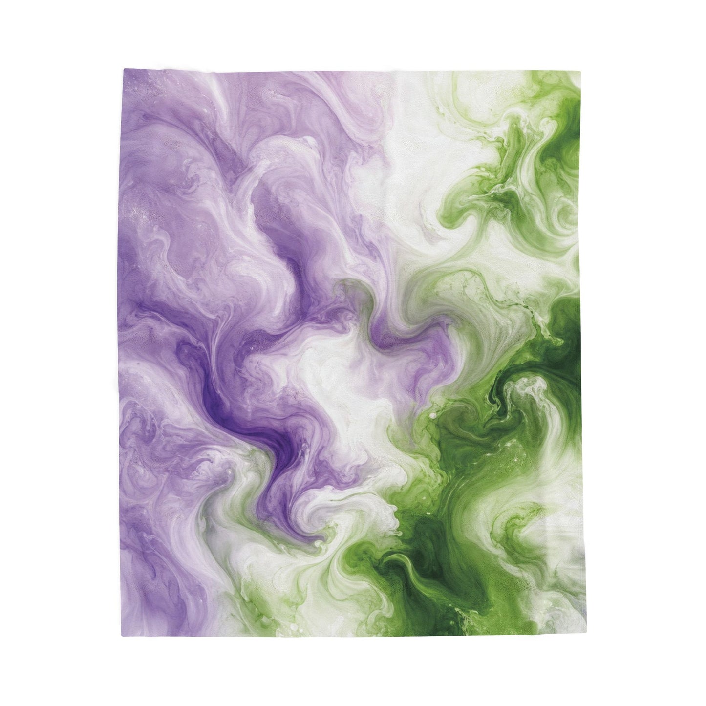 Genderqueer Watercolor Marble Swirl Blanket