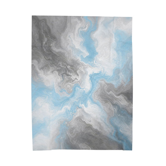 Demiboy Watercolor Marble Swirl Blanket
