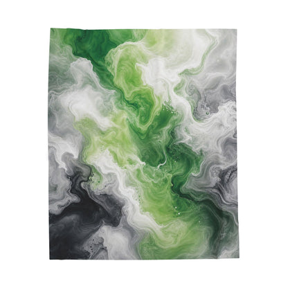 Aromantic Watercolor Marble Swirl Blanket