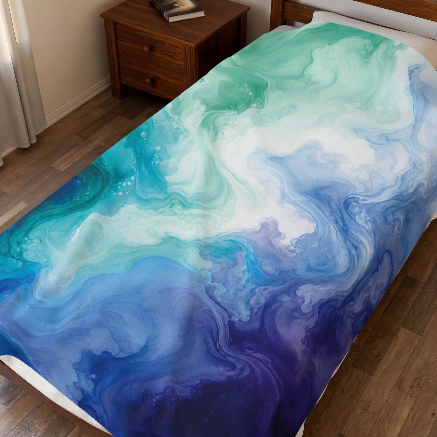 Gay (Men Who Love Men) Watercolor Marble Swirl Blanket