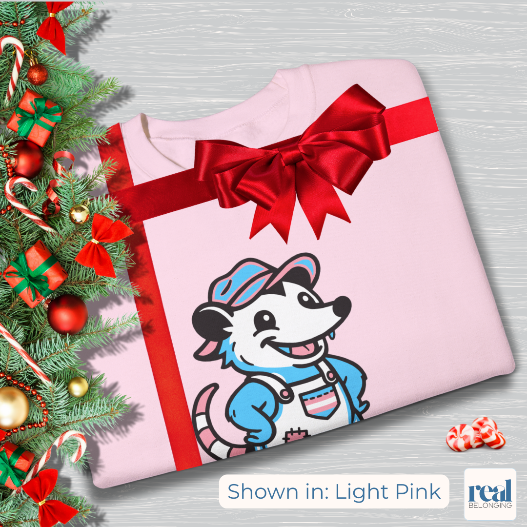 Transgender Possum Pride Sweatshirt | Adorable AF