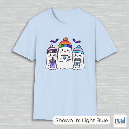 Adorable AF Ghosts - Choose: Rainbow, Trans, and either Non-binary or Asexual