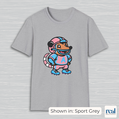 Football Possum T-Shirt | 4 Fur Color Choices | Adorable AF