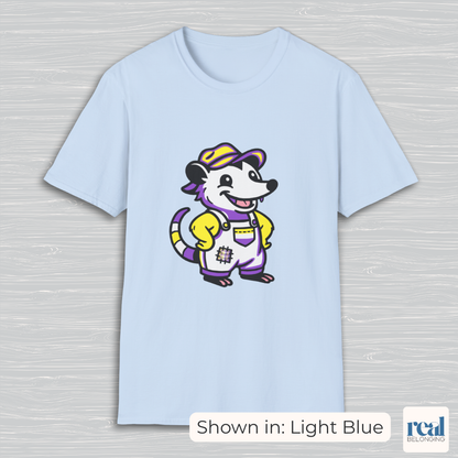 Non-Binary Possum Pride T-Shirt | Adorable AF