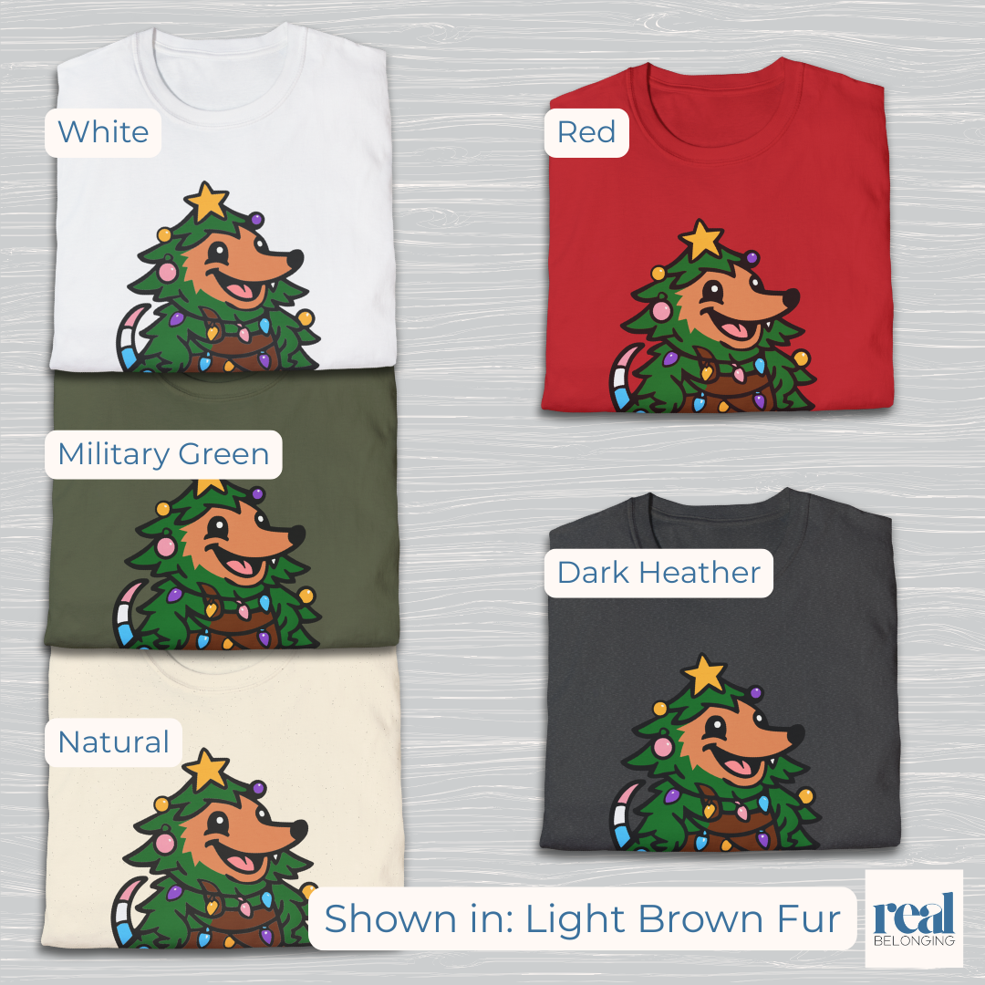 Trans Christmas Tree Possum Adorable AF Collection | 4 Fur Colors