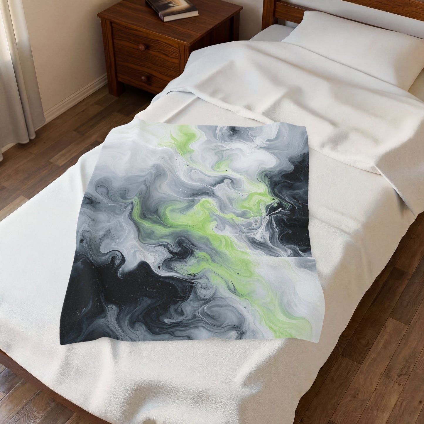 Agender Watercolor Marble Swirl Blanket