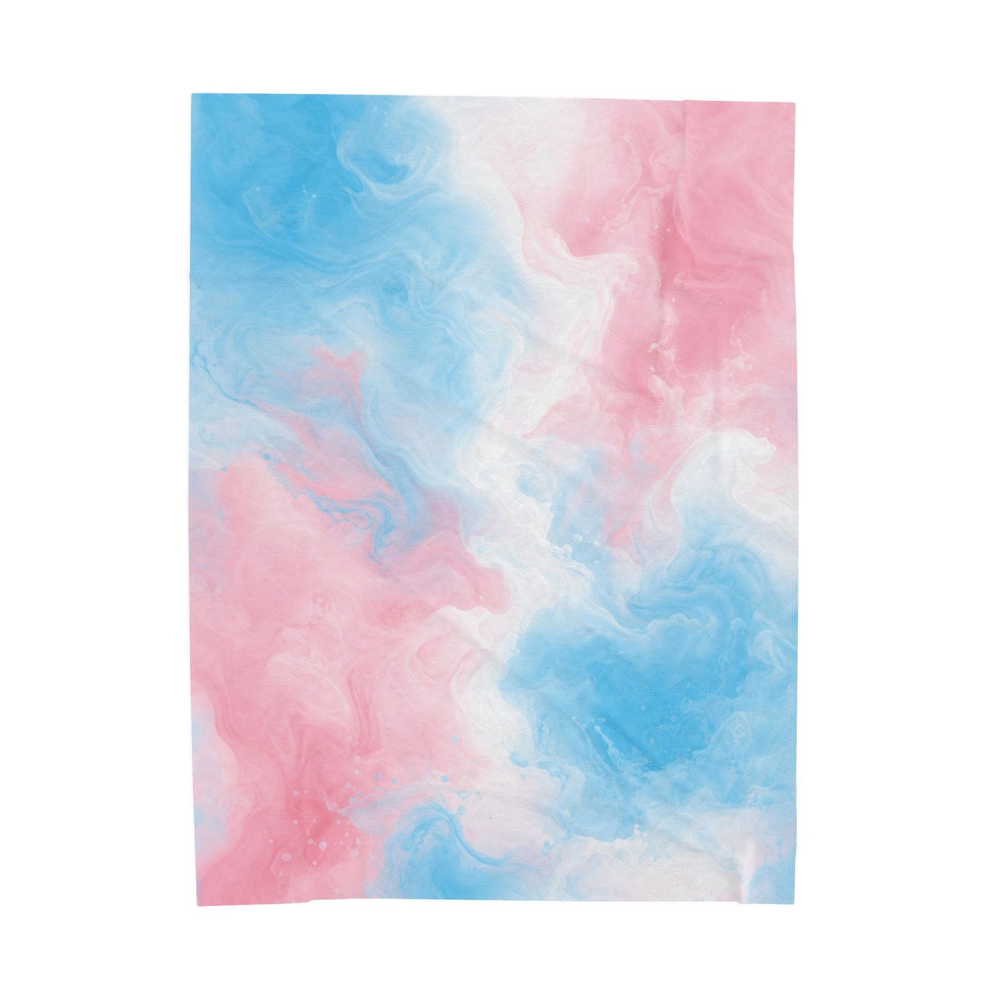 Transgender Watercolor Marble Swirl Blanket
