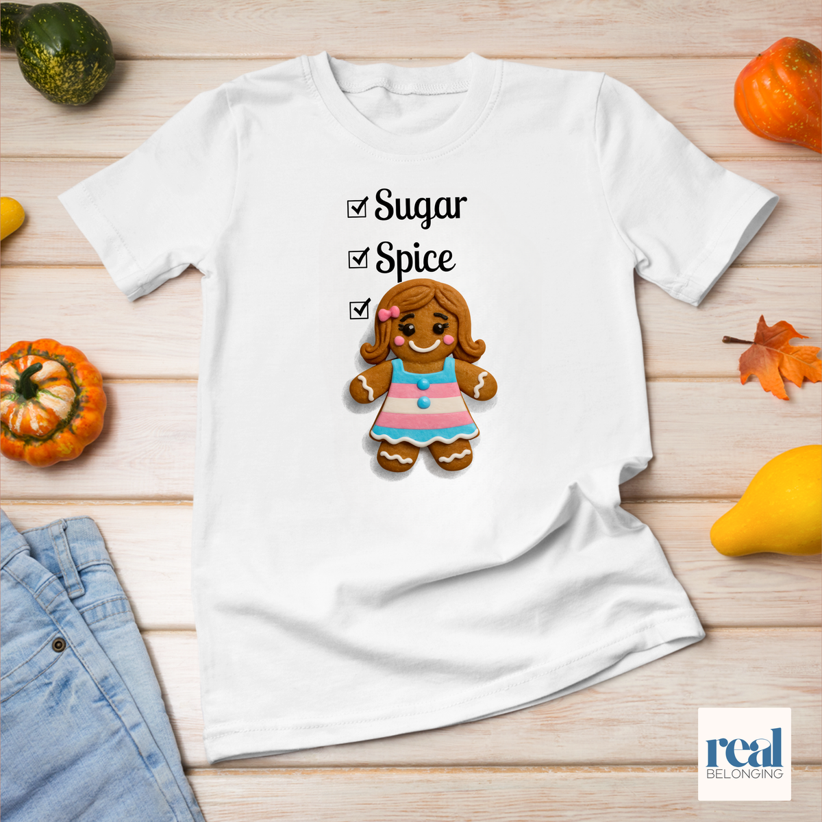 Sugar, Spice & Everything Nice Gingerbread T-shirt