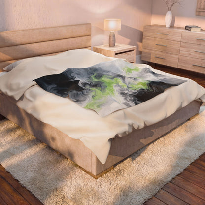 Agender Watercolor Marble Swirl Blanket