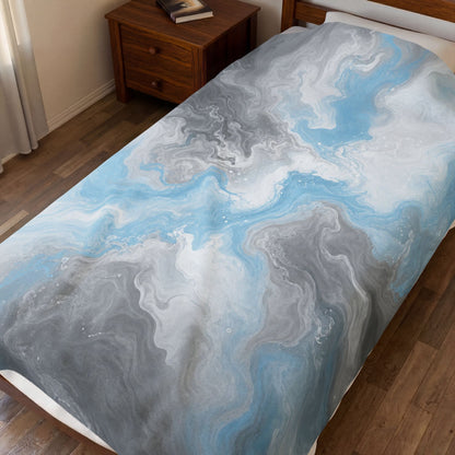 Demiboy Watercolor Marble Swirl Blanket