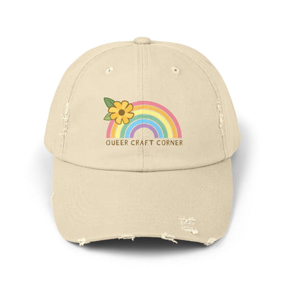 Queer Craft Corner Rainbow Flower Cap