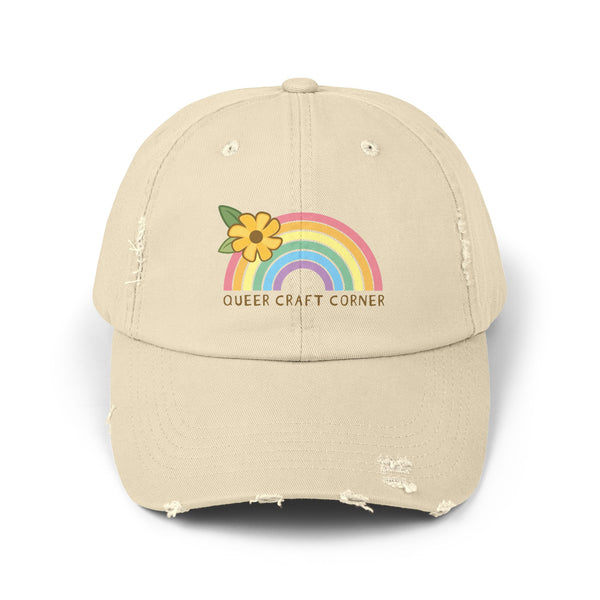 Queer Craft Corner Rainbow Flower Cap