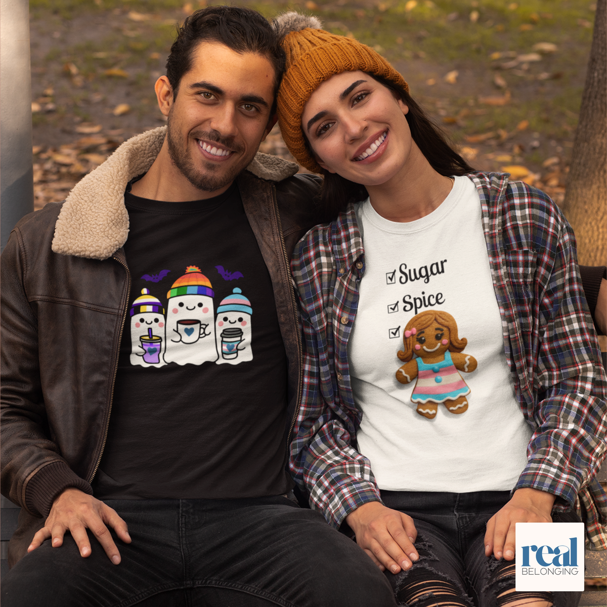 Sugar, Spice, and Everything Nice Long Sleeve Transgender Gingerbread Shirt