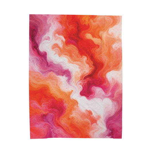 Lesbian Watercolor Marble Swirl Blanket