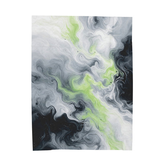 Agender Watercolor Marble Swirl Blanket