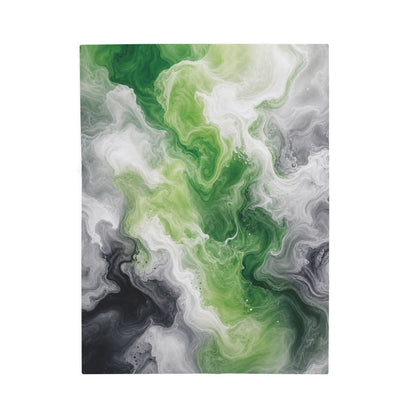 Aromantic Watercolor Marble Swirl Blanket
