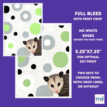16-Identity LGBTQ+ Opossum Spots Greeting Card Mega-Pack