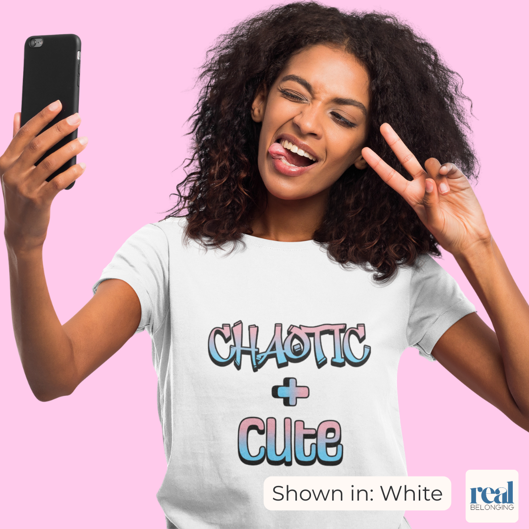 Chaotic + Cute | Subtle Trans Joy Shirt