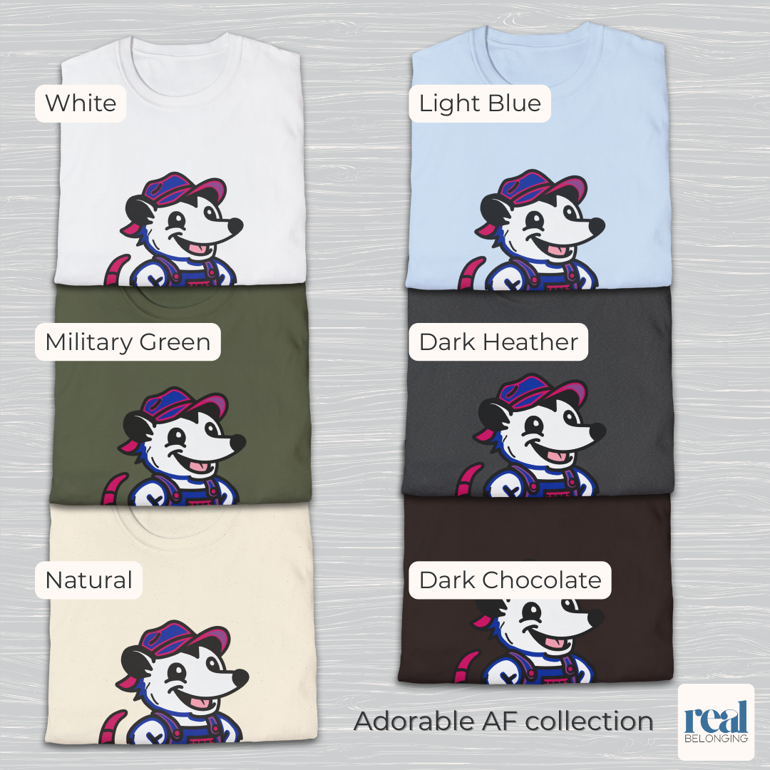 Bisexual Pride Possum T-Shirt | Adorable AF