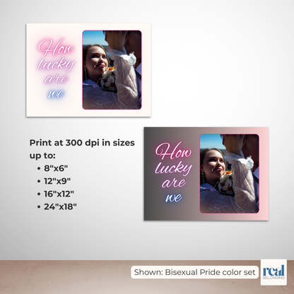 How Lucky Are We Custom Wall Art | High-Res Editable Canva Template