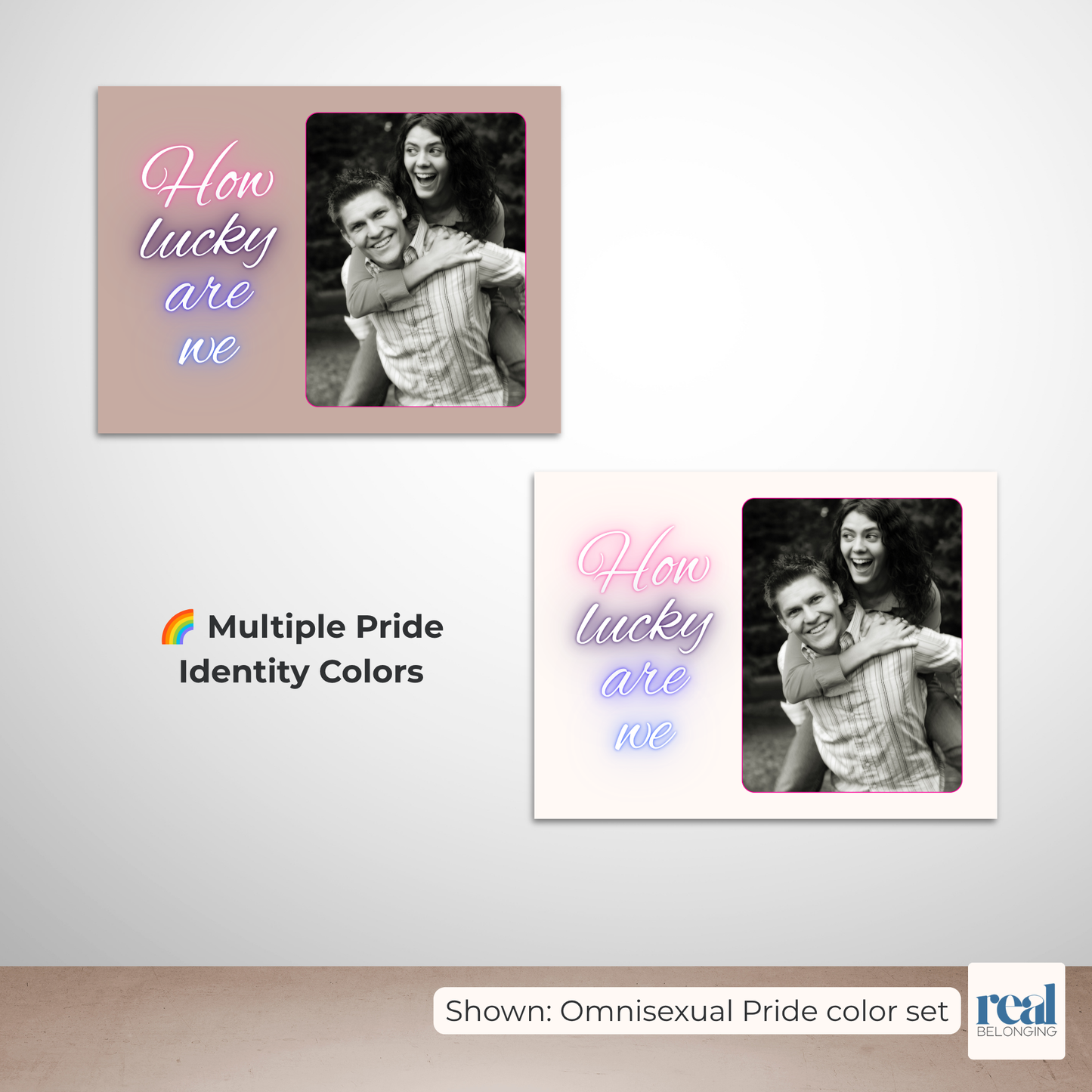 How Lucky Are We Custom Wall Art | High-Res Editable Canva Template
