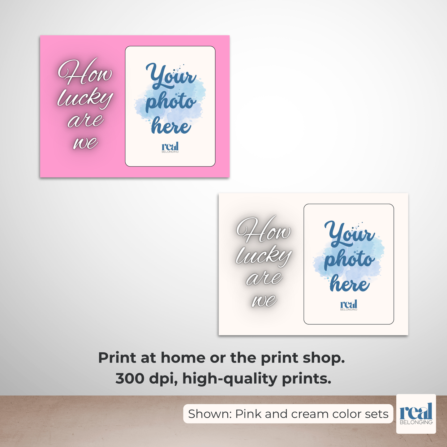 How Lucky Are We Custom Wall Art | High-Res Editable Canva Template