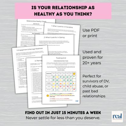 Relationship Reality Check | Healthy Boundaries Worksheet & Tracker
