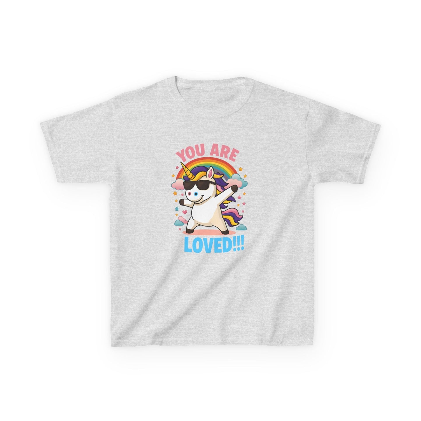 Kids clothes Ash / XL You Are Loved Unicorn T-shirt for Kids