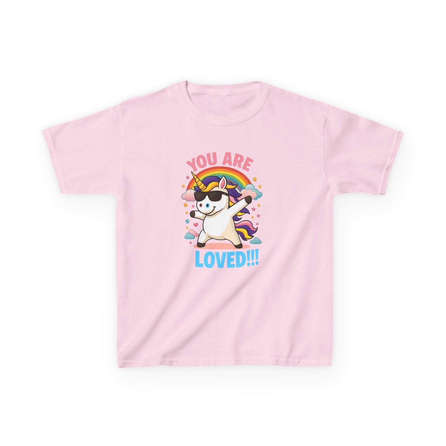 Kids clothes Light Pink / XS You Are Loved Unicorn T-shirt for Kids