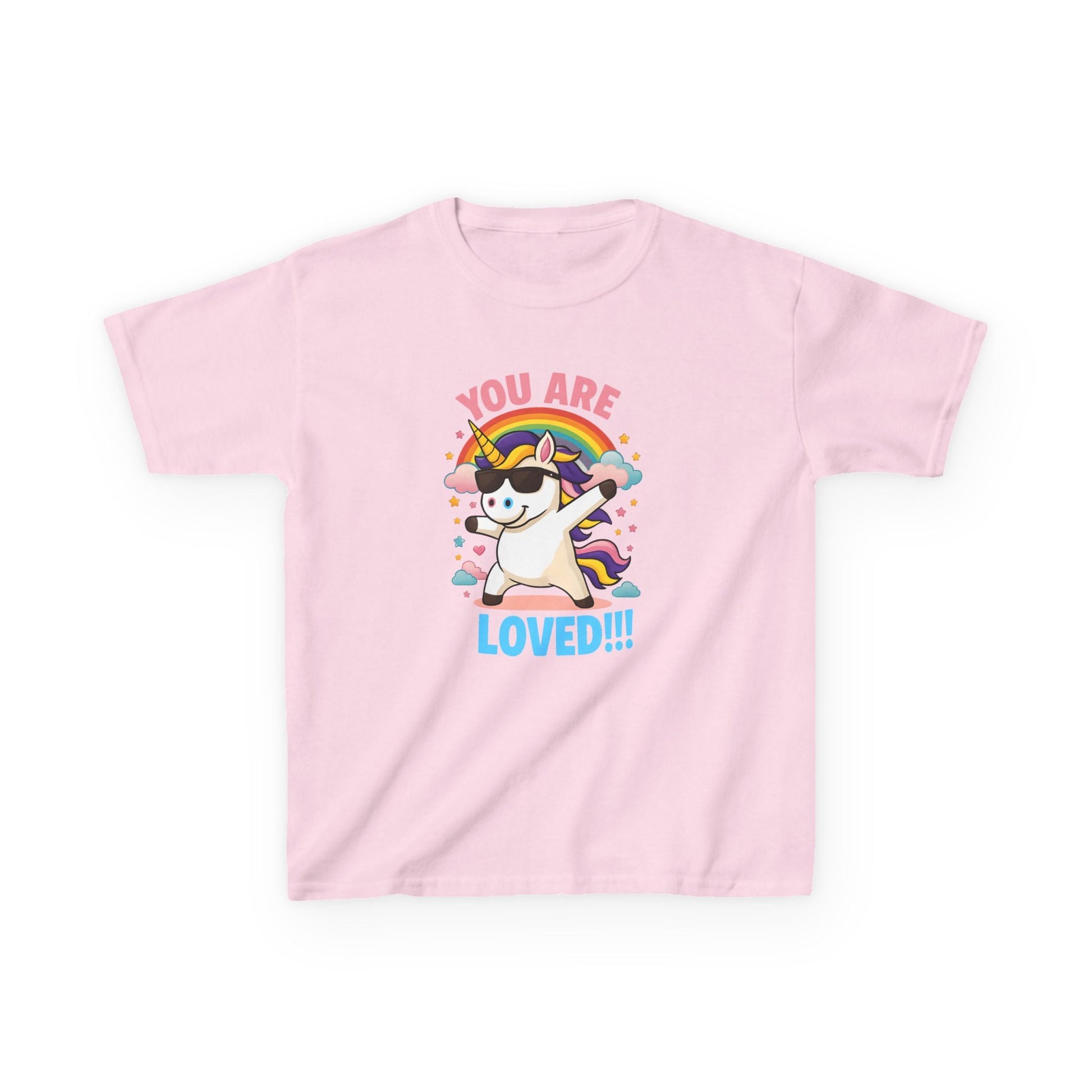 Kids clothes Light Pink / XS You Are Loved Unicorn T-shirt for Kids