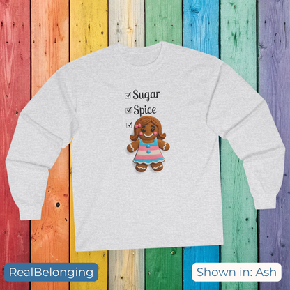 Long-sleeve Ash / S Sugar, Spice & Everything Nice Gingerbread Long-sleeve