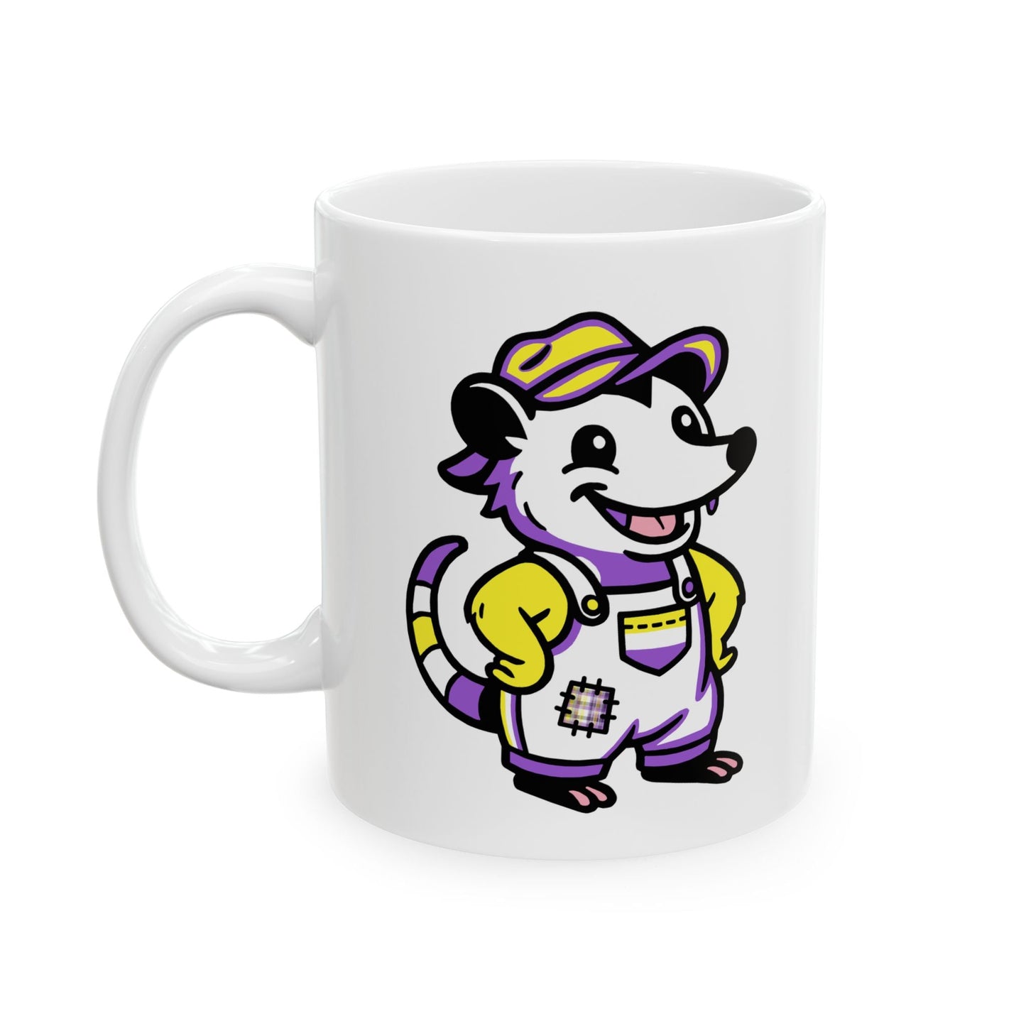 Mug 11oz Adorable AF Nonbinary Possum Pride Mug