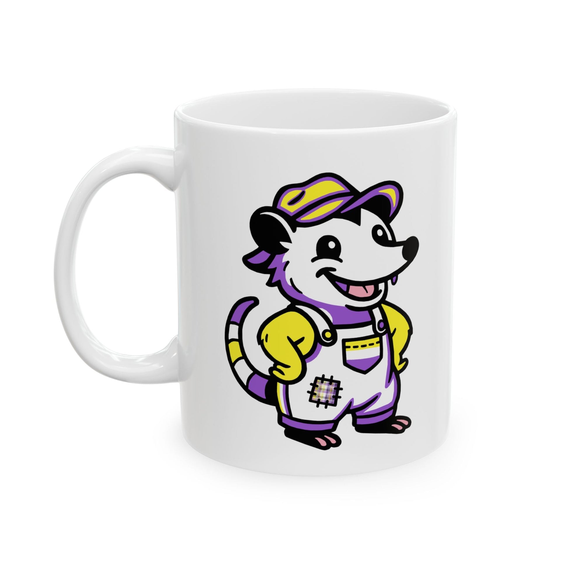 Mug 11oz Adorable AF Nonbinary Possum Pride Mug