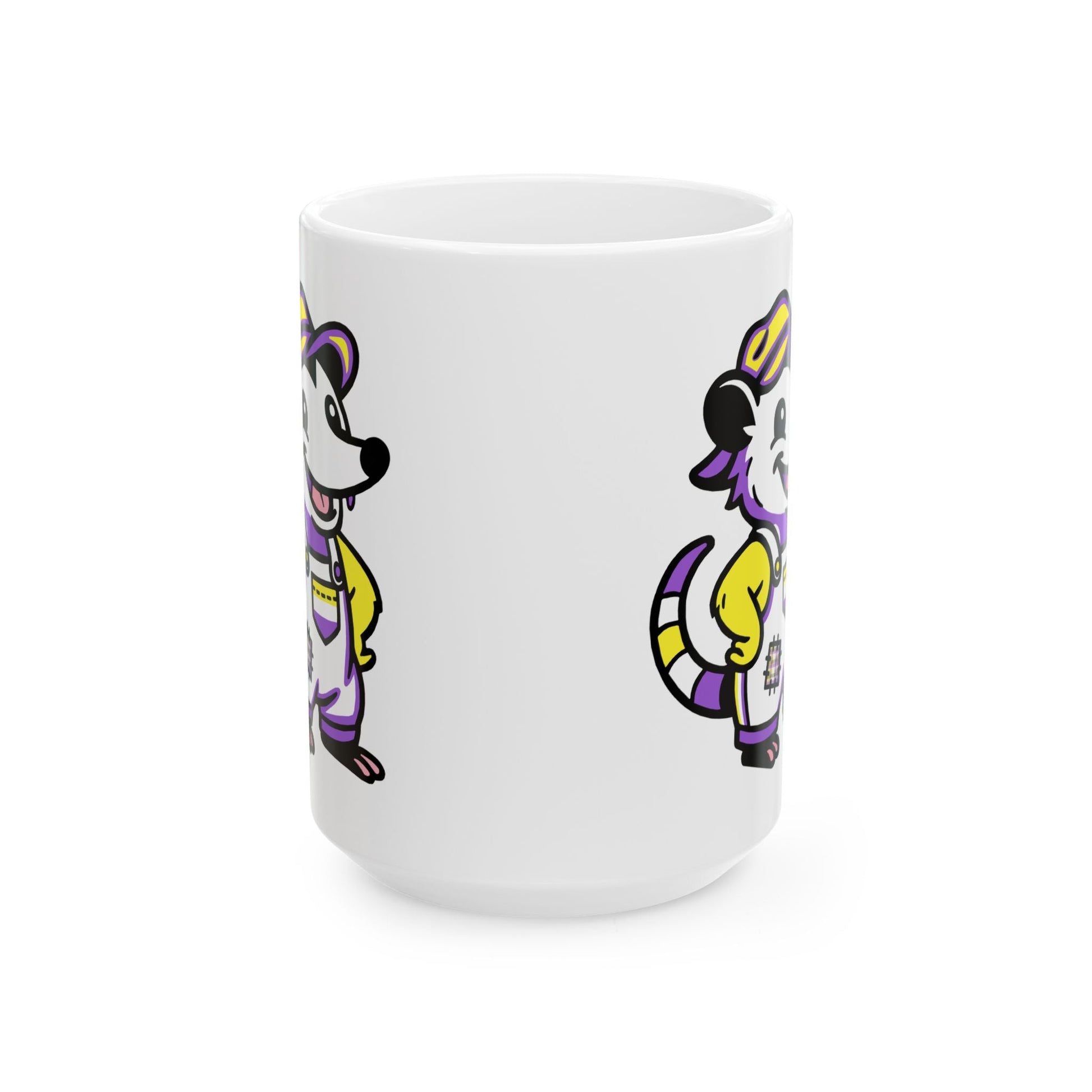 Mug 15oz Adorable AF Nonbinary Possum Pride Mug