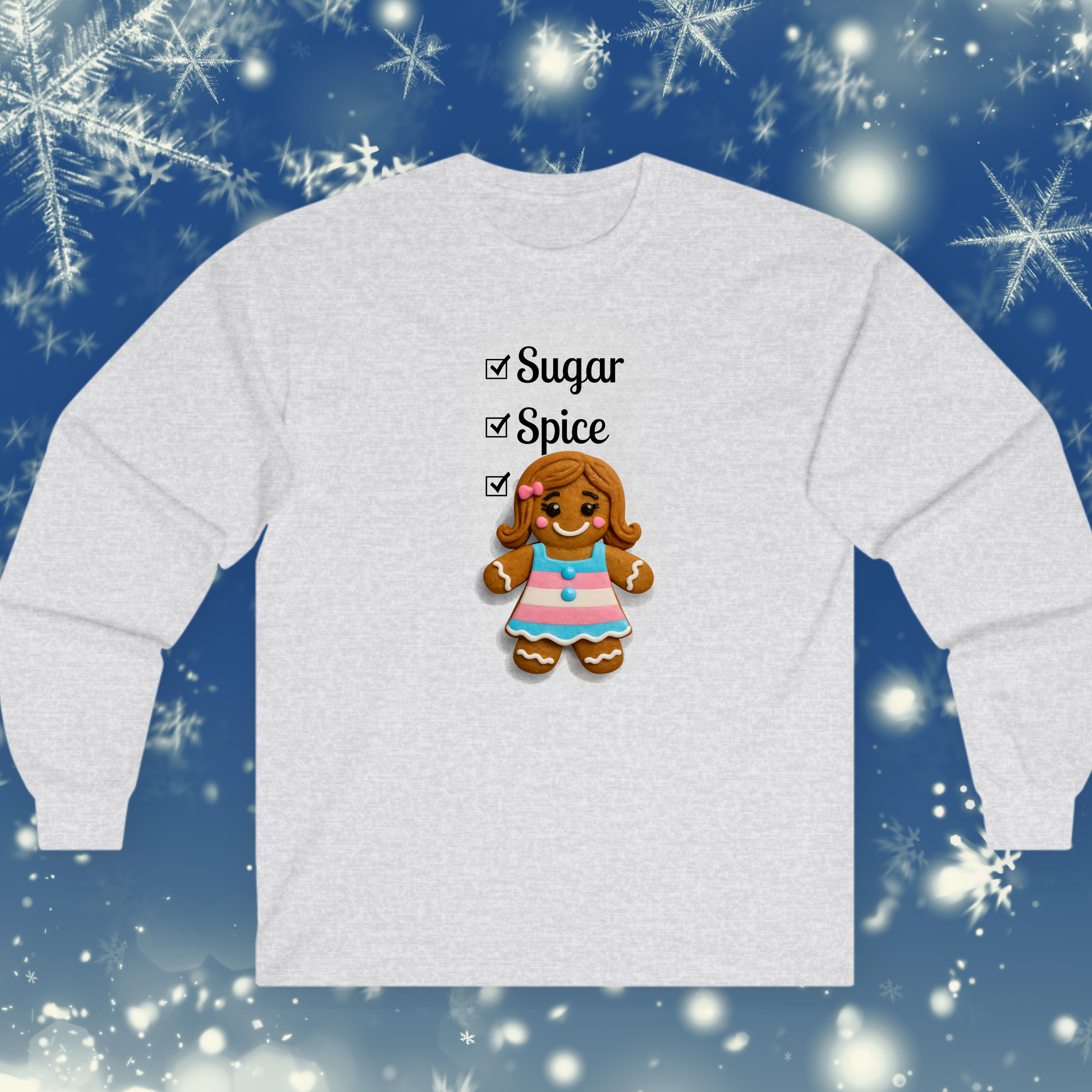 Real Belonging Long-sleeve Ash / S Sugar, Spice & Everything Nice Gingerbread Long-sleeve