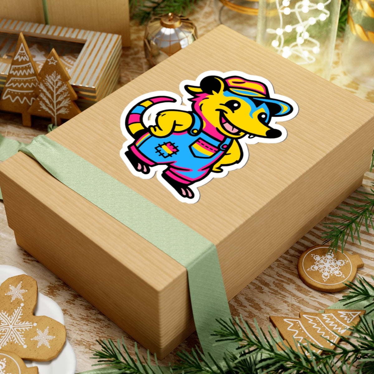 Real Belonging Sticker Adorable AF Pansexual Possum Sticker
