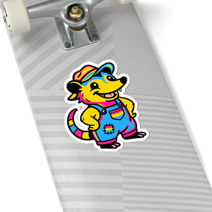 Real Belonging Sticker Adorable AF Pansexual Possum Sticker