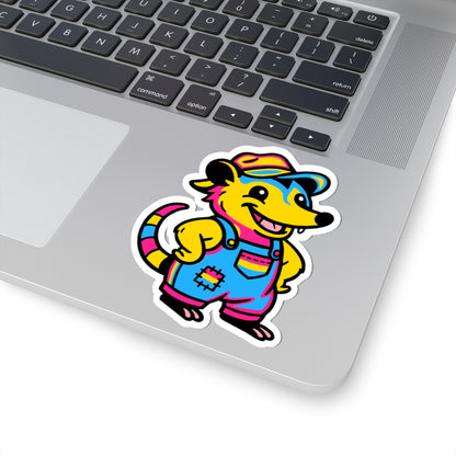Real Belonging Sticker Adorable AF Pansexual Possum Sticker