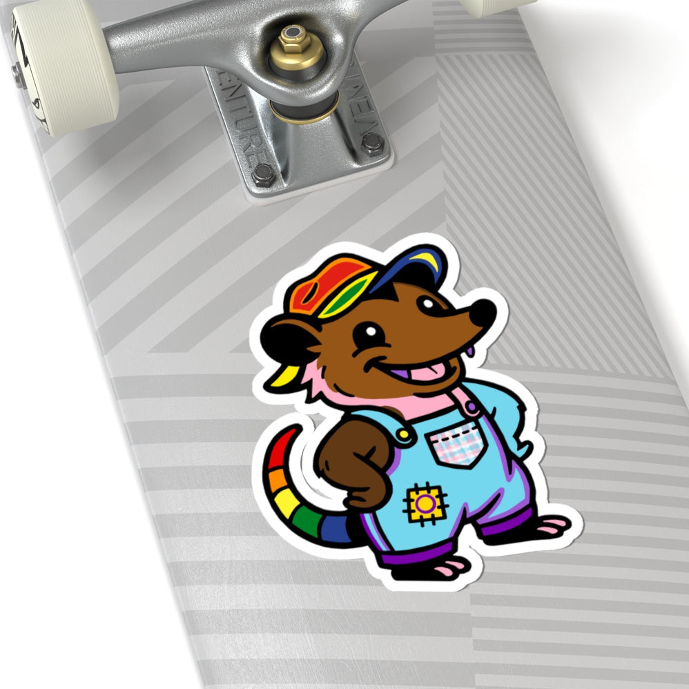 Real Belonging Sticker Adorable AF Progress Rainbow Pride Possum Sticker